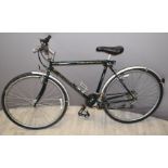 Claud Butler Legend bicycle with 20 inch frame and Shimano 18 speed gears, with original handbook