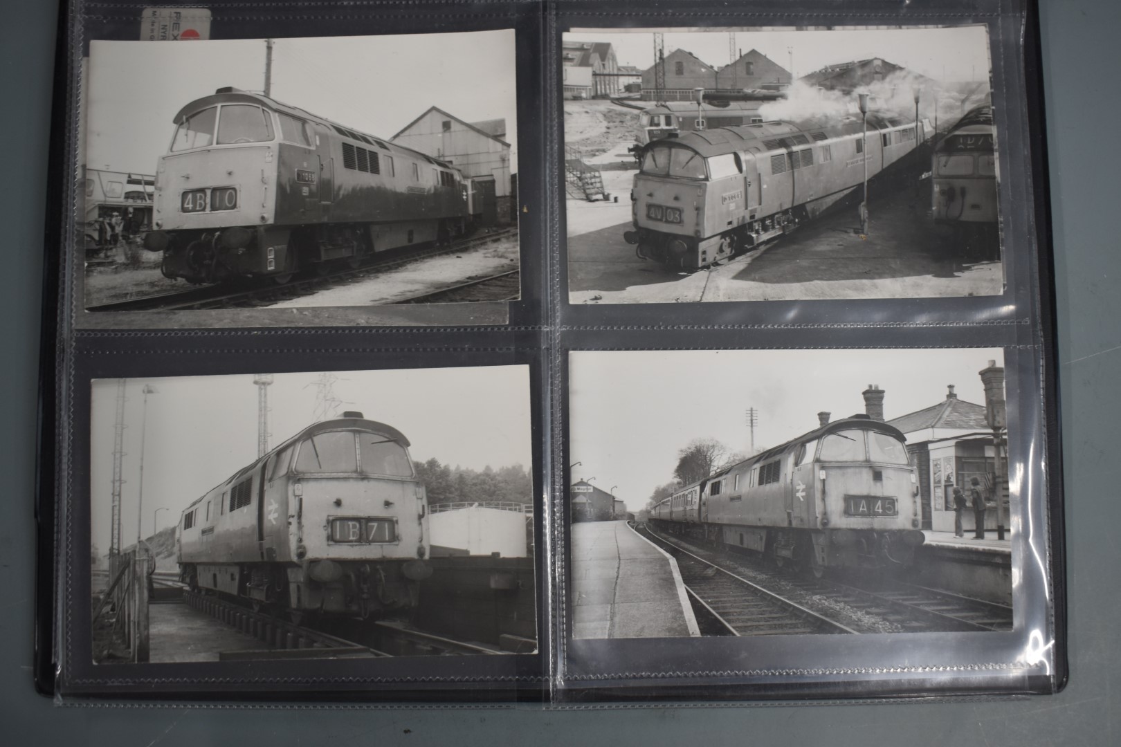 Seventy four vintage black and white 6 x 4 inch photographs of British Rail class 52 "Western" - Image 18 of 19