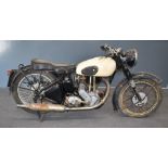 1952 Norton Model 18 500cc OHV barn or garage find plunger motorbike, transferable Oxfordshire