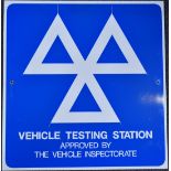 MOT vehicle testing station sign