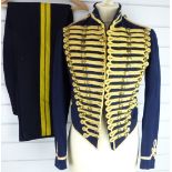British Army Royal Gloucestershire Hussars other ranks full dress jacket of blue cloth, with