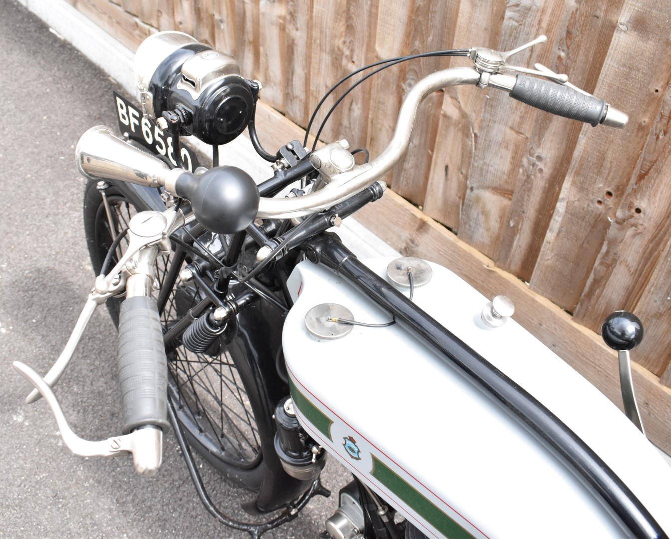 1925 Triumph model P 500cc side valve motorbike, registration number BF 6580 with V5c, in near - Image 15 of 19