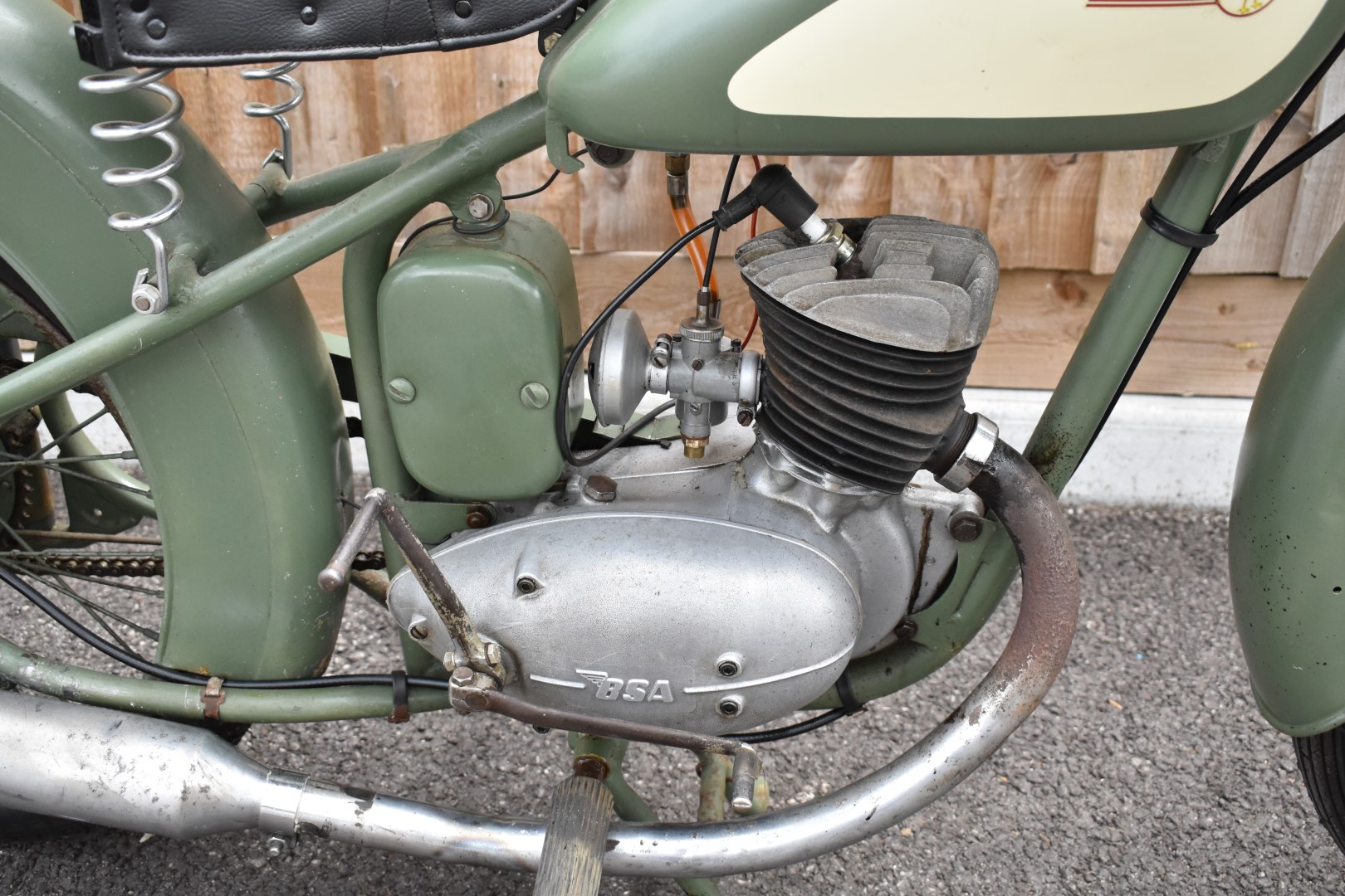 1952 BSA Bantam D1 125cc two stroke plunger motorbike, transferable registration number PHU 5,  with - Image 2 of 15