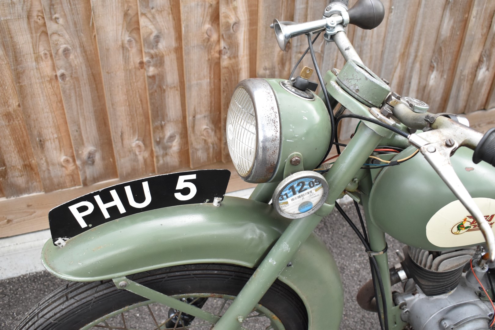 1952 BSA Bantam D1 125cc two stroke plunger motorbike, transferable registration number PHU 5,  with - Image 11 of 15