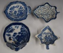 Four 18thC / 19thC pickle dishes