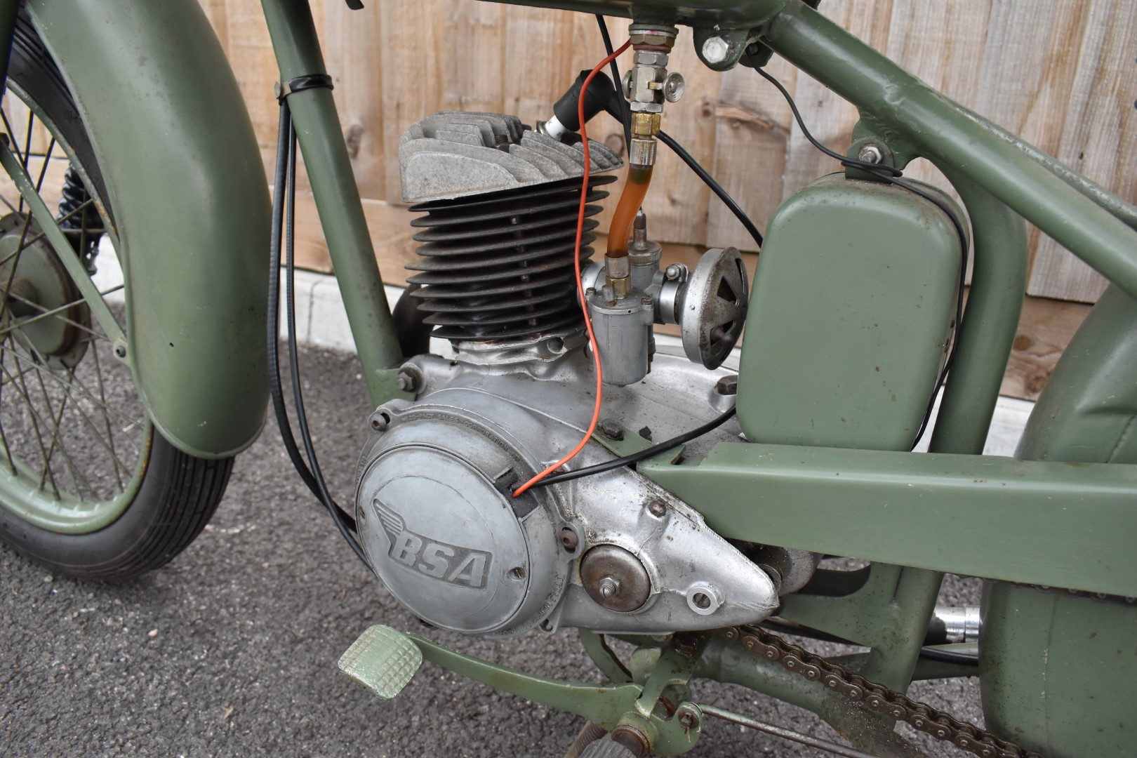 1952 BSA Bantam D1 125cc two stroke plunger motorbike, transferable registration number PHU 5,  with - Image 15 of 15