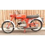Aermacchi Harley Davidson 125cc Rapido motorbike, restored by the vendor for display including new