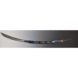 Reproduction Craig & Co 83cm blue and gilt sword blade. PLEASE NOTE ALL BLADED ITEMS ARE SUBJECT