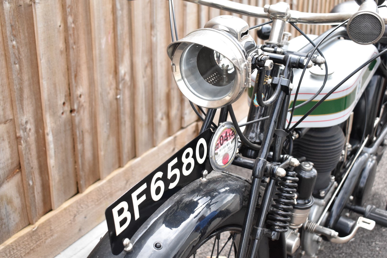1925 Triumph model P 500cc side valve motorbike, registration number BF 6580 with V5c, in near - Image 17 of 19