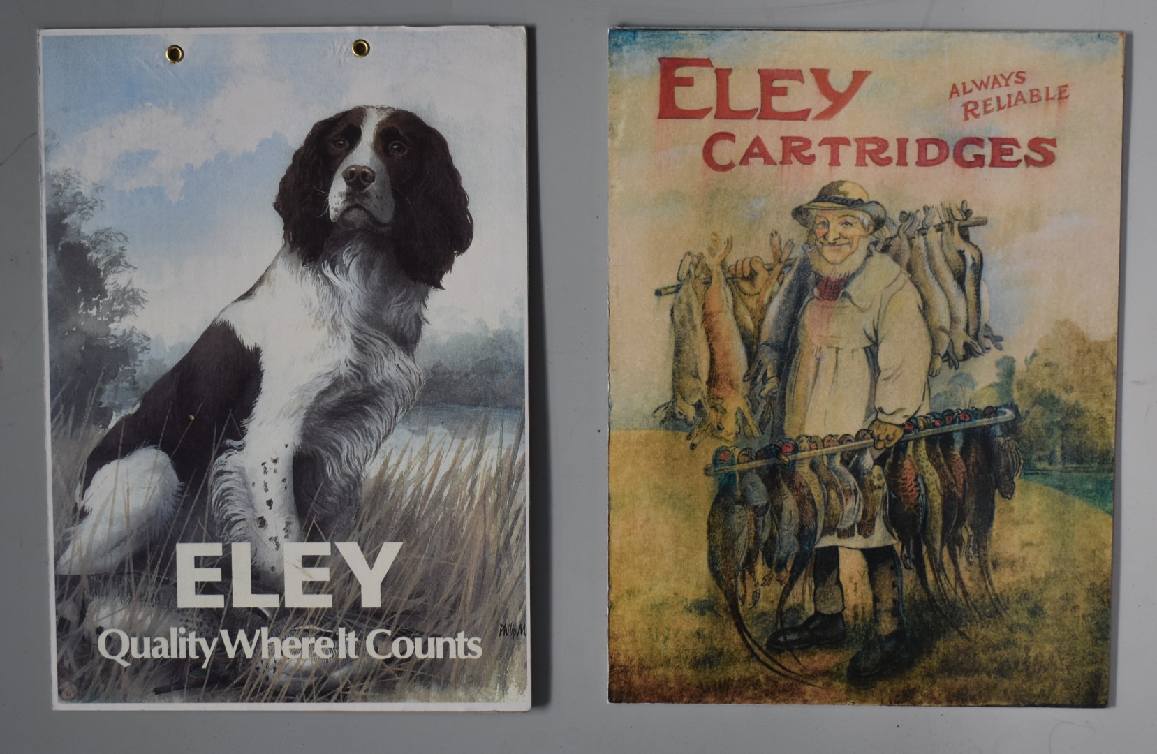 Four modern Eley shotgun cartridge shop display or advertising boards, Eley World Renowned - Image 3 of 3