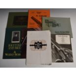 Seven gun catalogues Churchill, Atkin, Grant & Lang, Cogswell & Harrison London, W Darlow Bedford