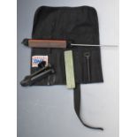 Lanski sharpening system, with pouch