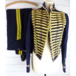 British Army Royal Gloucestershire Hussars other ranks full dress jacket of blue cloth, with