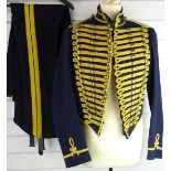 British Army Royal Gloucestershire Hussars other ranks full dress jacket of blue cloth, with