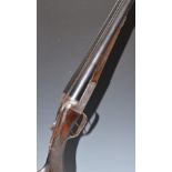 Frederick Williams 12 bore side by side shotgun with hallmarked silver mounts, named and engraved