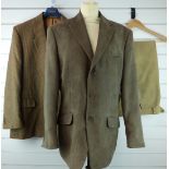 Two gentleman's jackets, one Kurt Geiger pure wool tweed, size 42L the other Greenwoods moleskin