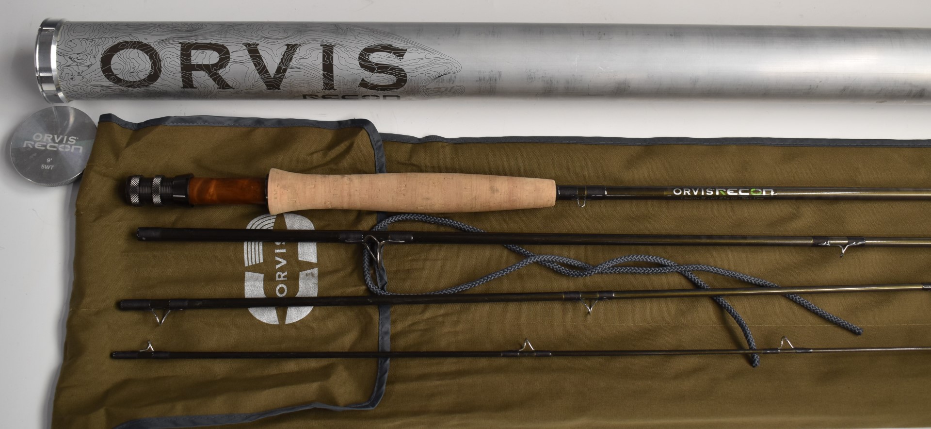 Orvis Recon 9' 5WL fly fishing rod in original aluminium tube