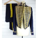 British Army Royal Gloucestershire Hussars other ranks full dress jacket of blue cloth, with