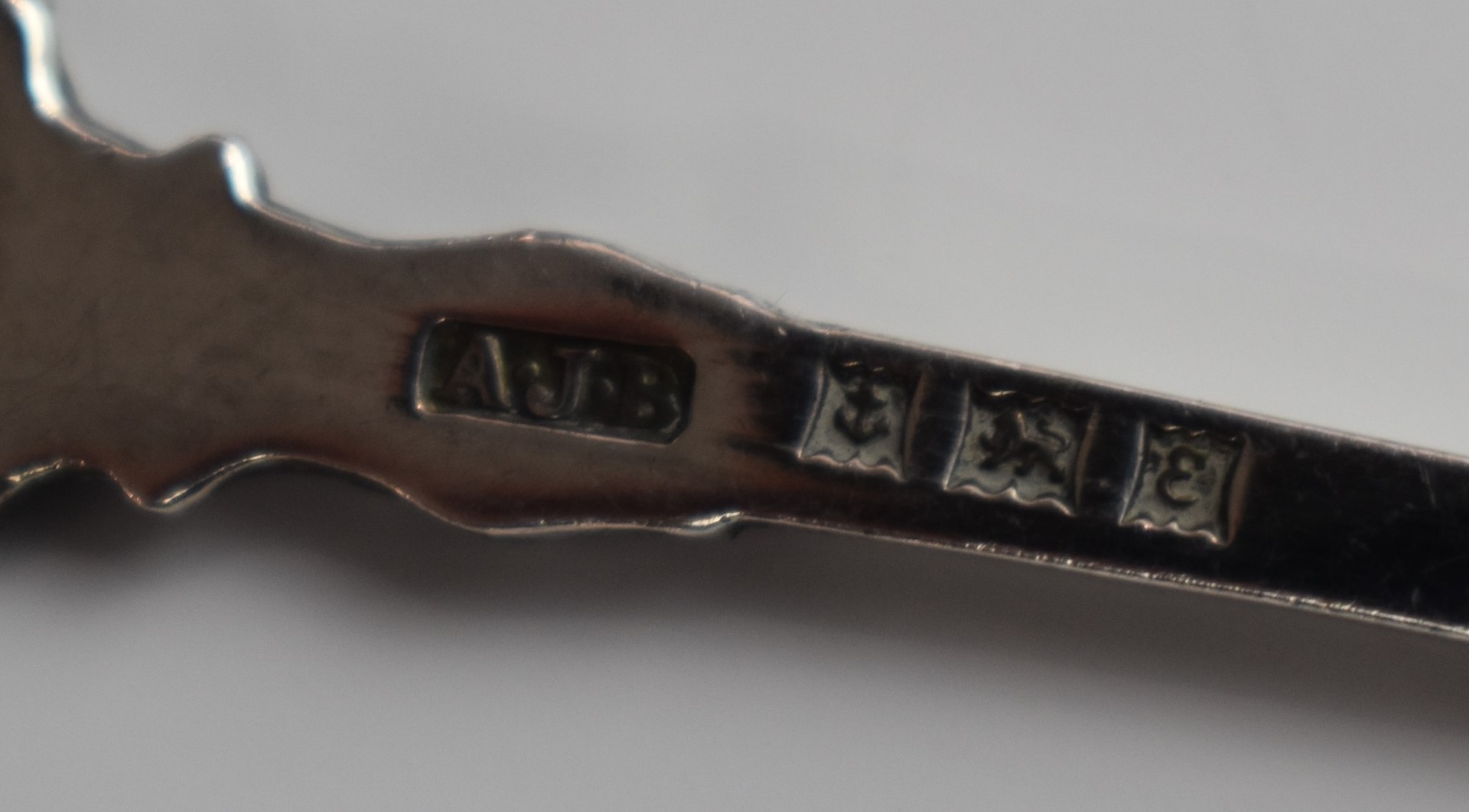 Six hallmarked silver souvenir spoons, most having enamel decoration, to include Llandudno, - Image 3 of 4