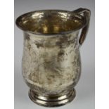 George V hallmarked silver tankard, Birmingham, likely 1931 but date letter rubbed, maker Marson &