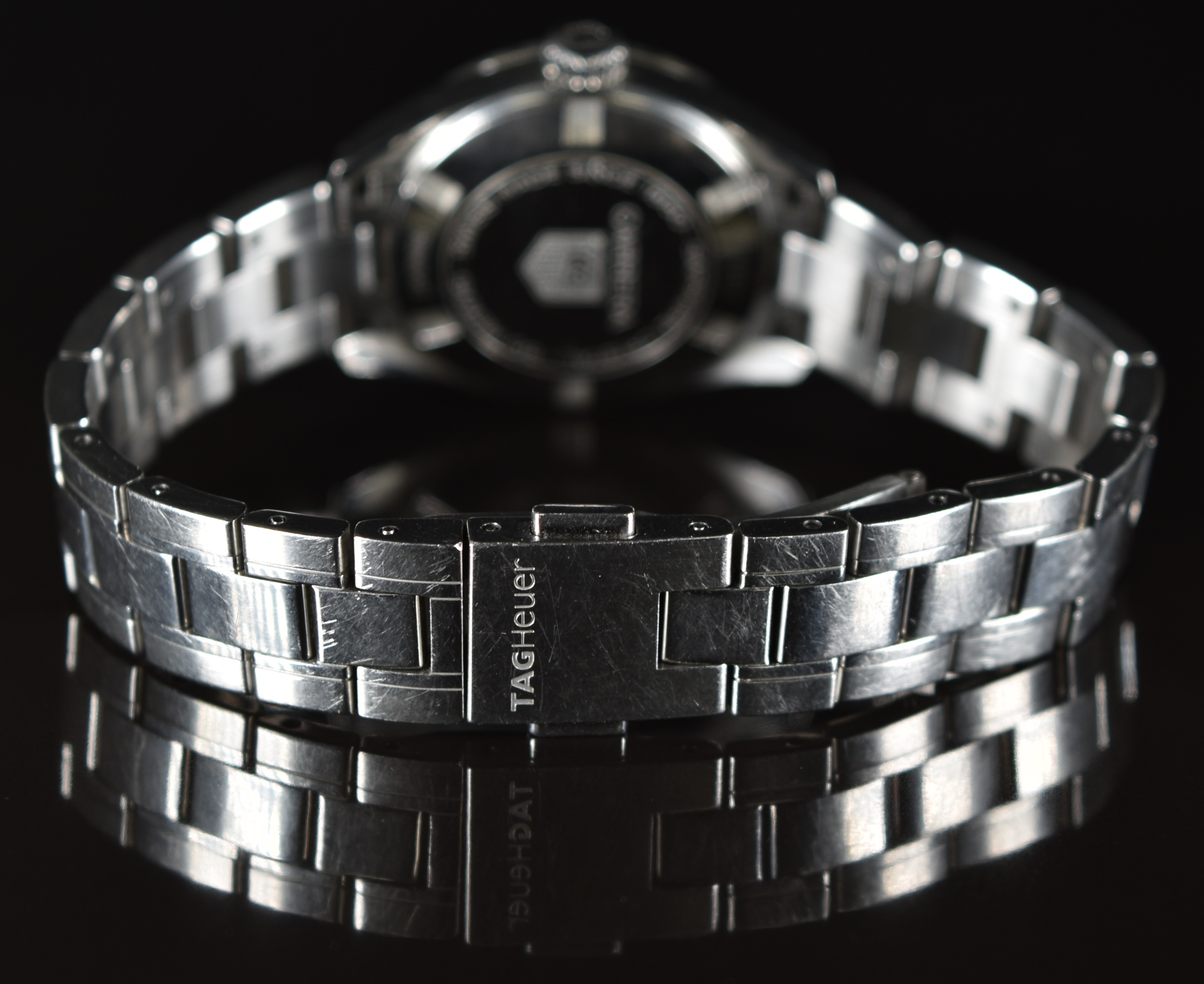 Tag Heuer Carrera ladies wristwatch ref. WV1411 with date aperture, luminous hands, diamond hour - Image 3 of 6