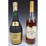 Harveys Fine Champagne Cognac 68cl, 40% vol and a bottle of Don Narciso brandy, 0.75l. 40% vol