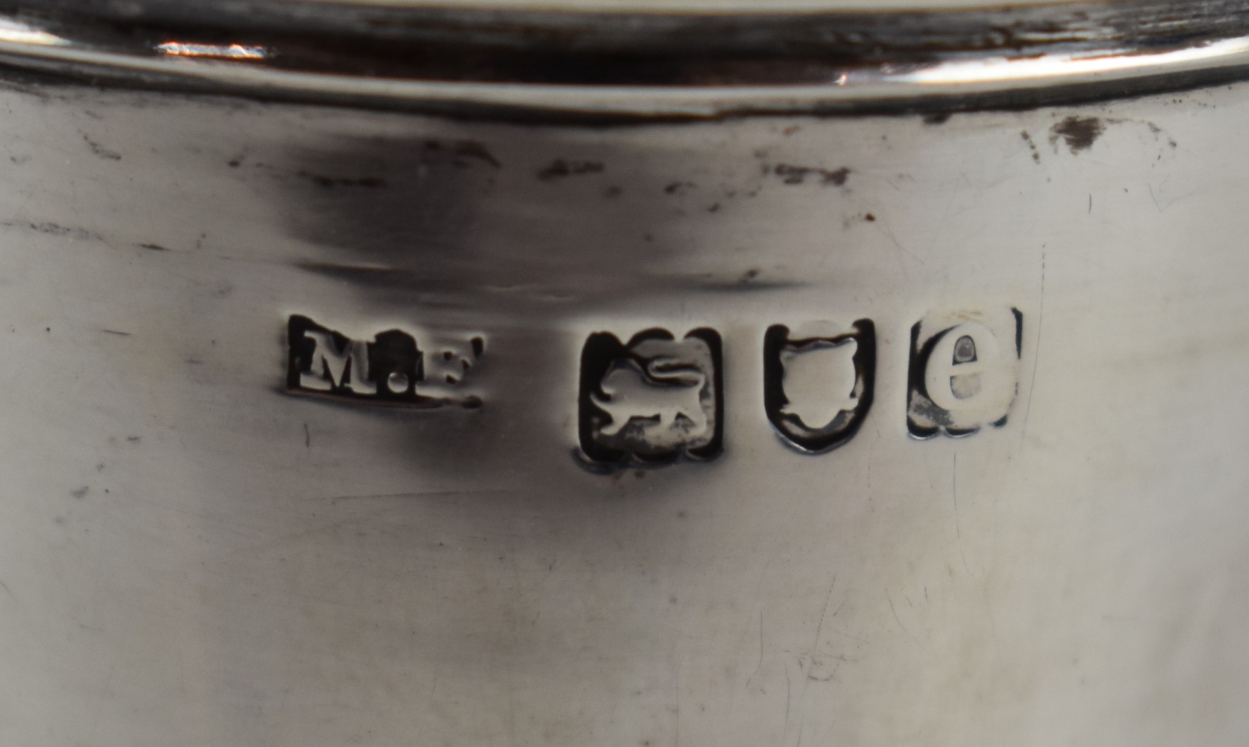 Victorian hallmarked silver pedestal goblet or vase, London 1900, maker Maurice Freeman, height - Image 3 of 3