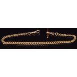 A c1900 15ct gold graduated Albert/watch chain, 37.3g