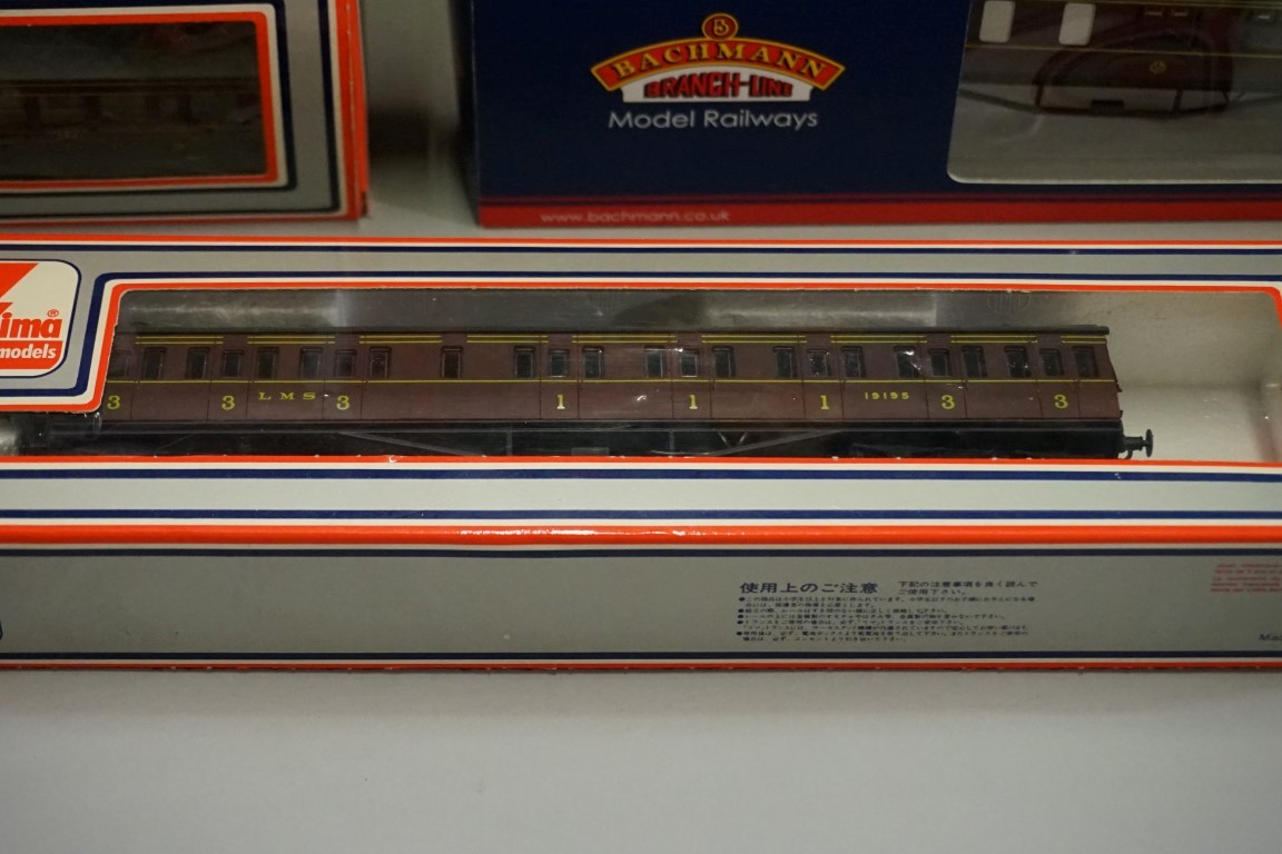 Seven various 'OO' gauge LMS coaches, each in box. - Image 4 of 8