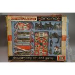 Two vintage Britain's boxed equestrian sets, comprising: an 'Arena' show jumping set, No. 7580;