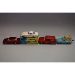 Four diecast vehicles, comprising: Corgi 258 'The Saints Car', boxed; Dinky 195 'Fire Chief's