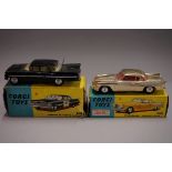 Two Corgi American cars, comprising: 2115 'Studebaker Golden Hawk'; and 223 Chevrolet State Patrol',