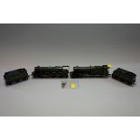 Two metal 'OO' gauge GWR 4-6-0 locomotives, comprising: a 6000 Class 'King Charles II' locomotive