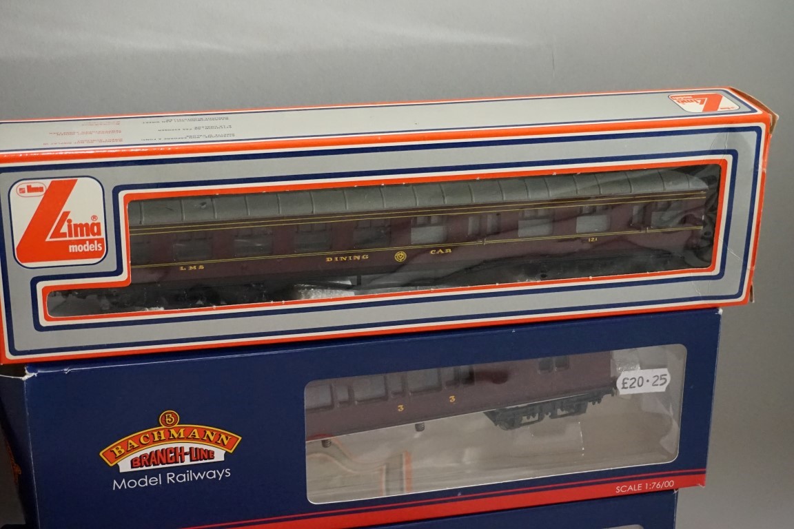 Seven various 'OO' gauge LMS coaches, each in box. - Image 6 of 8