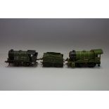 A Hornby O gauge O-4-0 LNER No 1 Special tank locomotive 1368 and tender; together with another