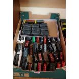 A large collection of 'OO' gauge wagons. (61)