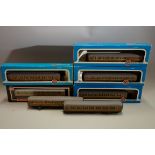 Seven 'OO' gauge LNER coaches, five boxed. (5)