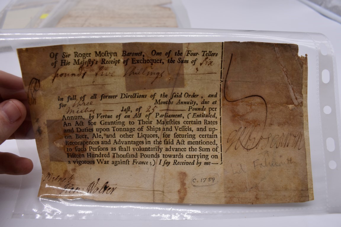 MARITIME PRINTED AND MANUSCRIPT DOCUMENTS, 18TH-19THC: collection of approx 12 items including - Image 2 of 25