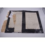 NAVAL ORDERS: collection of 3 late 18th century manuscript naval orders, variable condition,