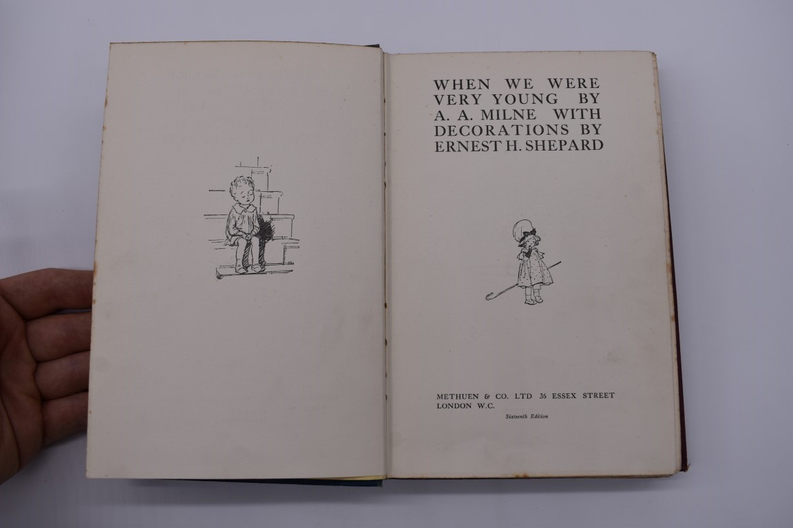 MILNE (A A ): 'Now We Are Six', Methuen, 1927, First Edition, publishers red cloth, rubbed with - Image 6 of 12