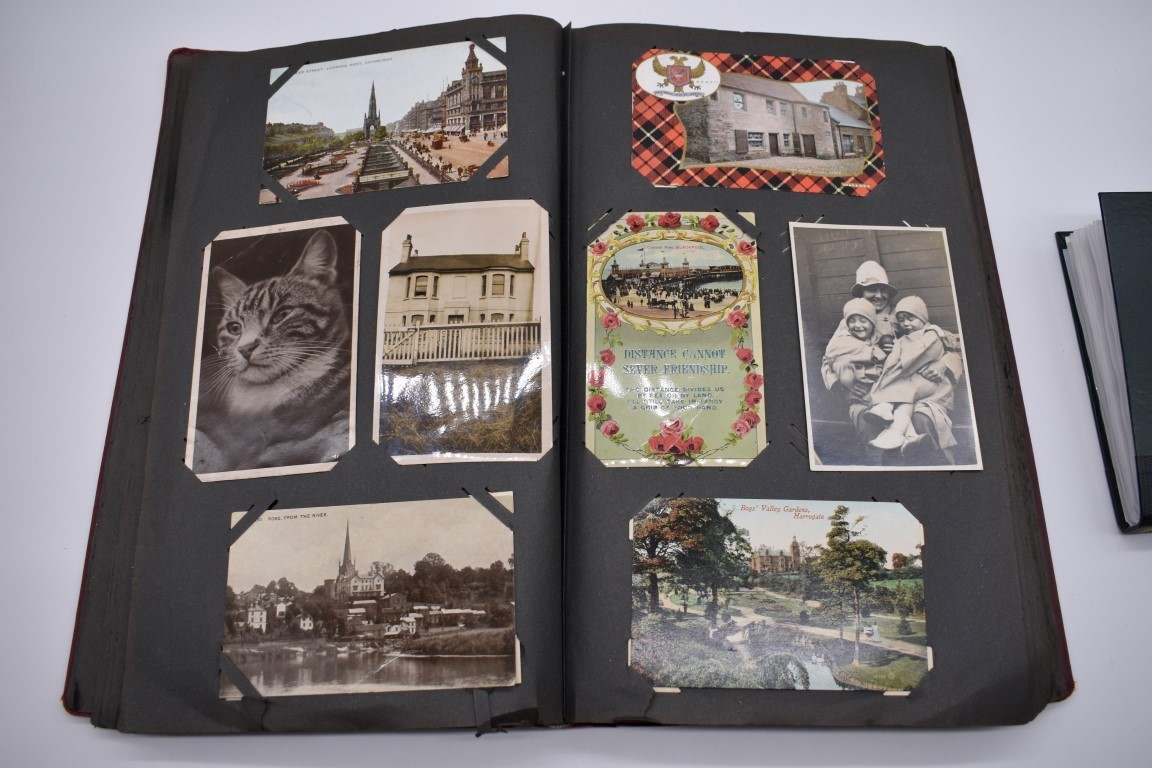 POSTCARD ALBUM: contains approx 296 mixed postcards, topographical and greetings, generally in - Image 17 of 70