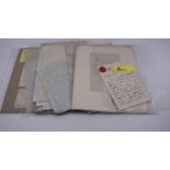 LETTERS, SIGNATURES, MANUSCRIPT MISCELLANY: a collection of over 45 items, largely 19th and early