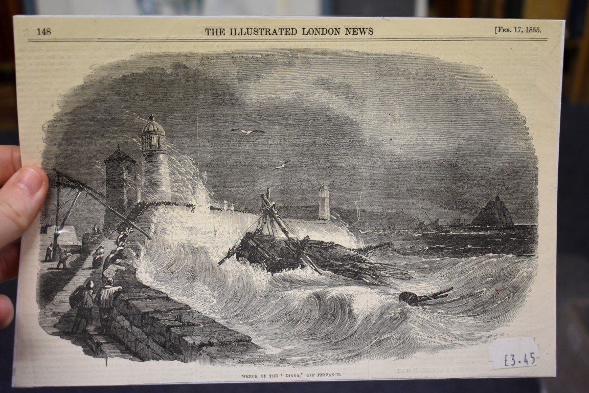 MARITIME ENGRAVINGS: SHIPWRECKS: collection of approx 50 prints and engravings, largely 18th-19th - Image 22 of 62