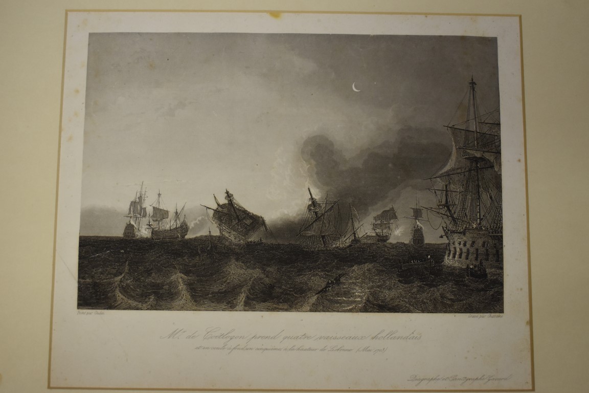 MARITIME ENGRAVINGS: SHIPWRECKS: collection of approx 50 prints and engravings, largely 18th-19th - Image 7 of 62