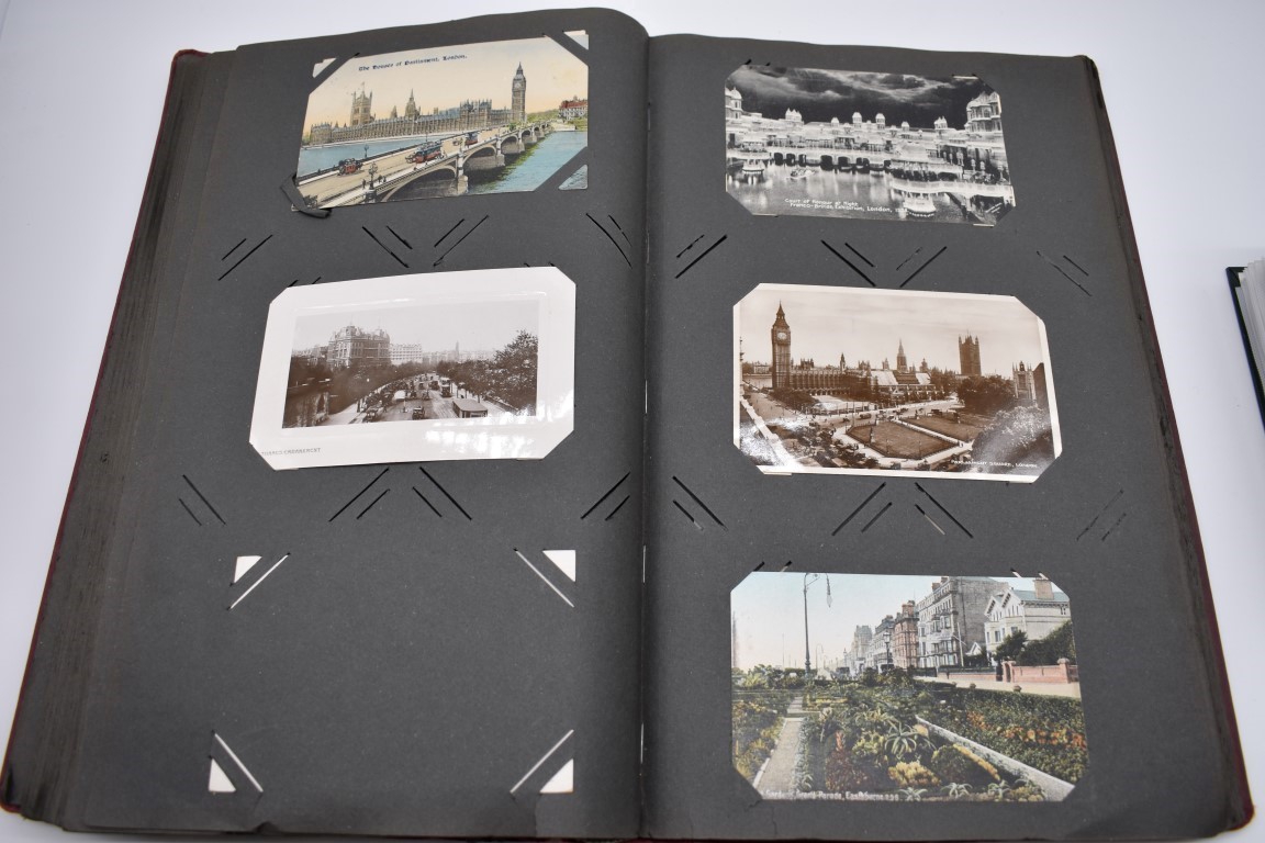 POSTCARD ALBUM: contains approx 296 mixed postcards, topographical and greetings, generally in - Image 36 of 70