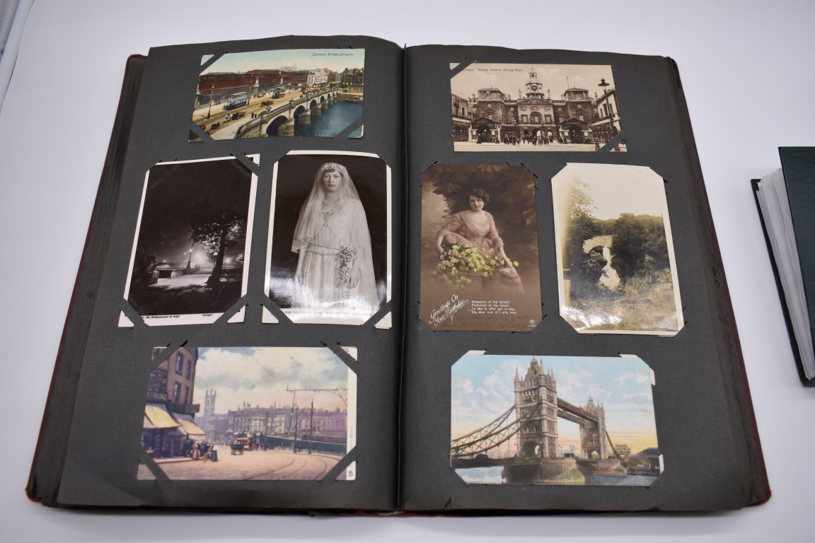 POSTCARD ALBUM: contains approx 296 mixed postcards, topographical and greetings, generally in - Image 27 of 70