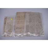 MANUSCRIPT DOCUMENTS, 17TH & 18THC: a group of 6, to include 34 line witness account of an assault