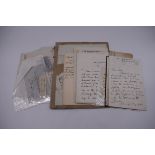 MANUSCRIPT MISCELLANY: a quantity of ALS and cut signatures, largely 19thc politicians, nobility and