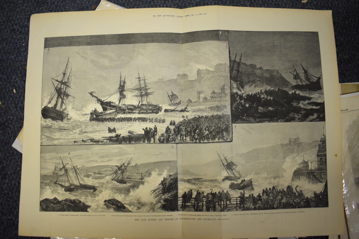 MARITIME ENGRAVINGS: SHIPWRECKS: collection of approx 50 prints and engravings, largely 18th-19th - Image 36 of 62