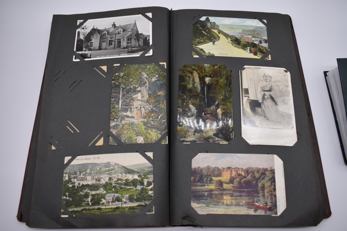 POSTCARD ALBUM: contains approx 296 mixed postcards, topographical and greetings, generally in - Image 15 of 70